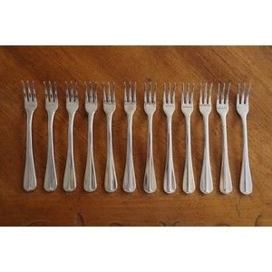 Lot of 12x Towle ASHLEY Stainless Supreme Korea Cocktail Seafood Fork Flatware